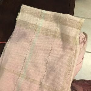 Pink Burberry scarf; great condition